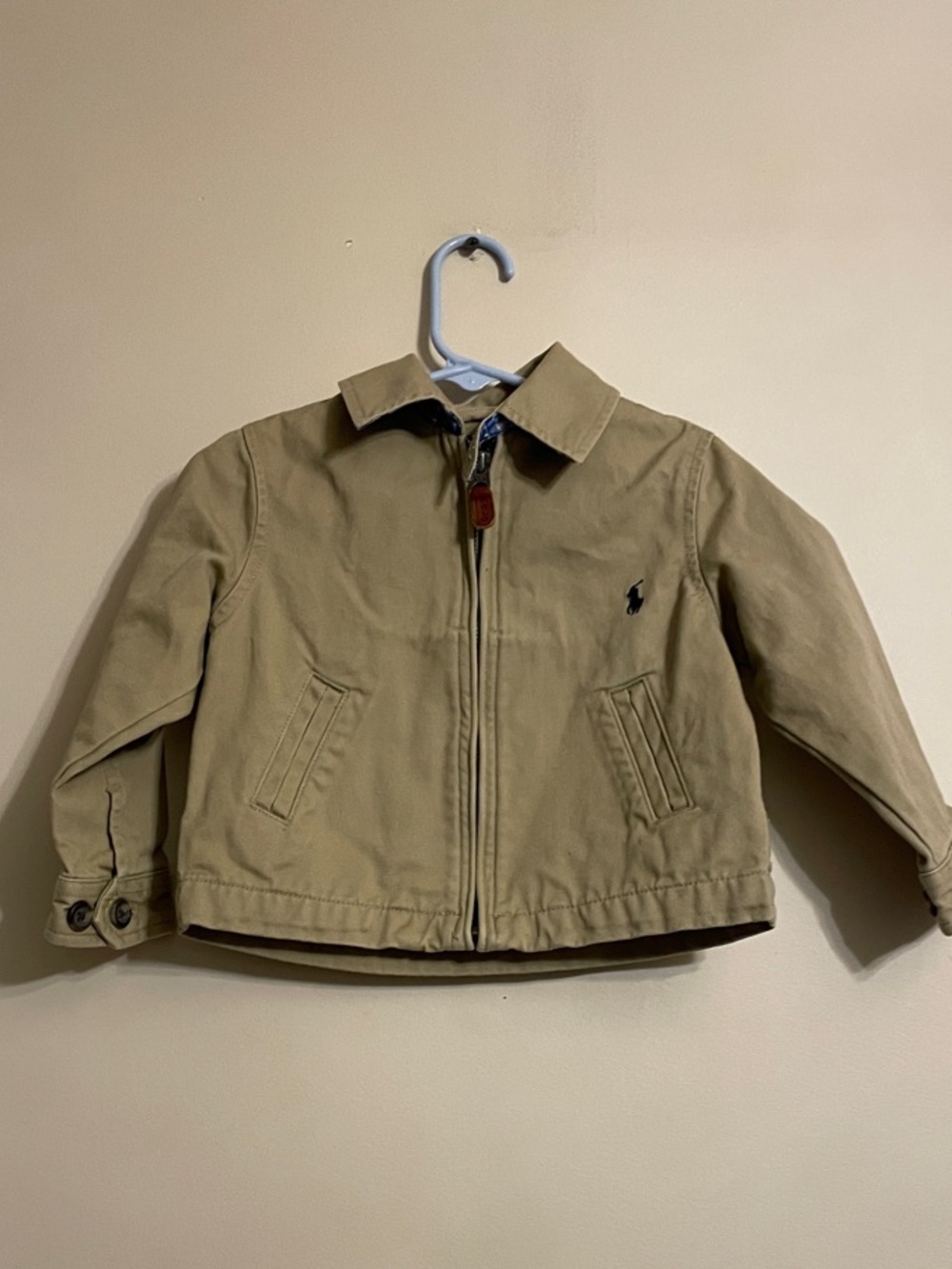 Ralph Lauren Kids Khaki Cotton Zip Jacket